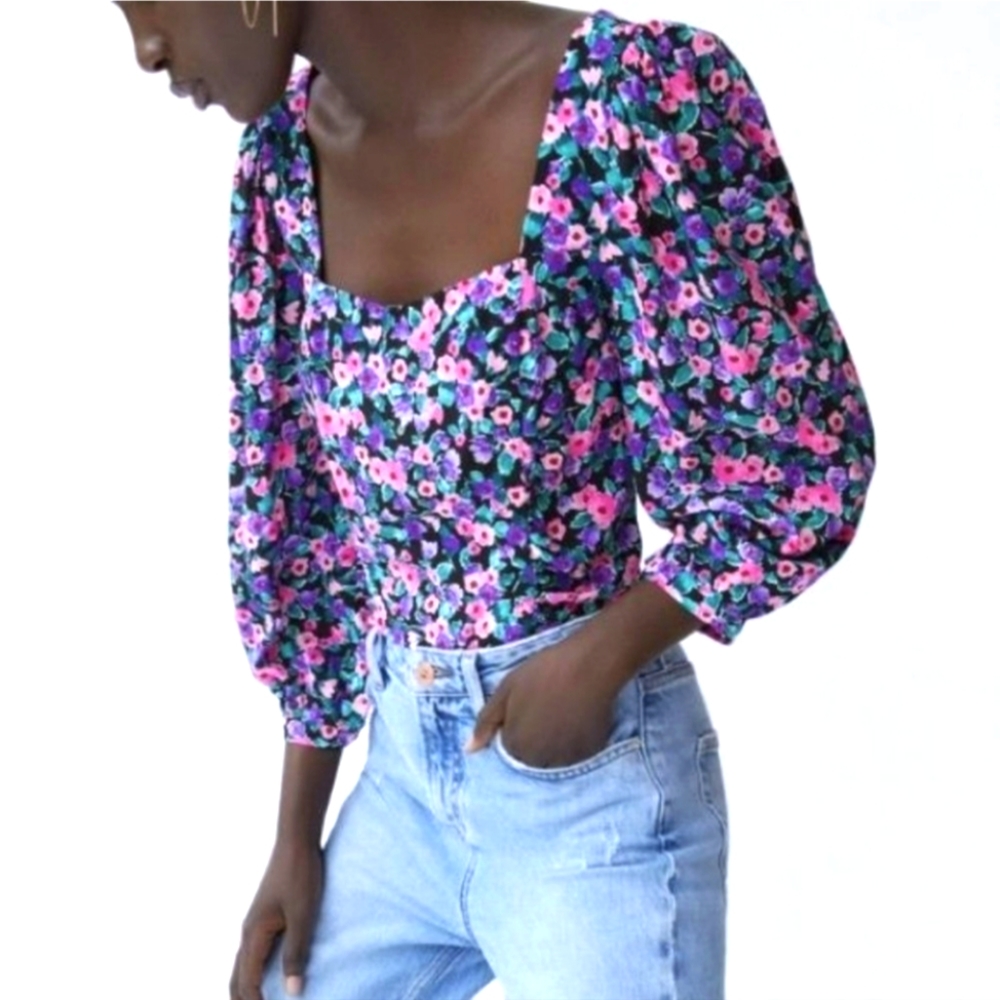 Zara Floral Top